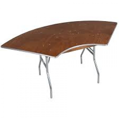 Serpentine Table plywood top