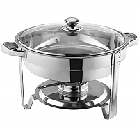 4qt Chafer with Glass Lid