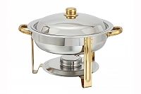 4qt Chafer with Gold Trim