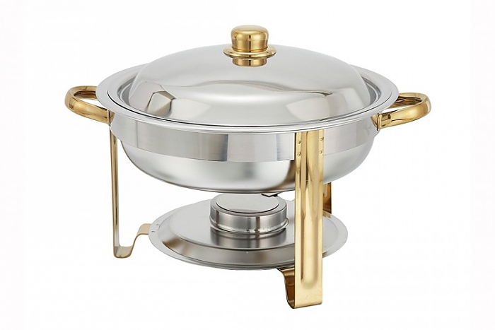 4qt Chafer with Gold Trim