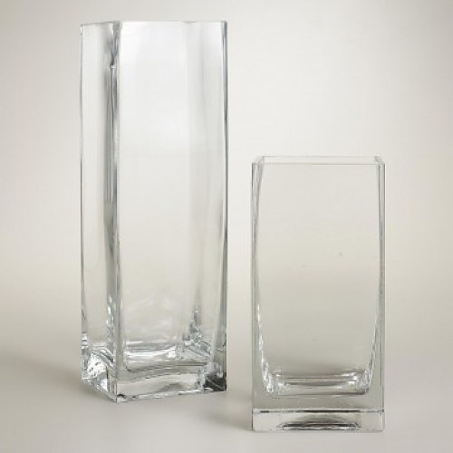 Square Glass Vases